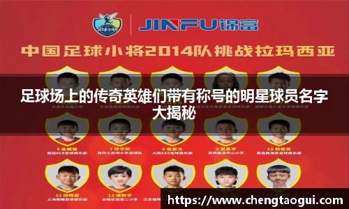 足球场上的传奇英雄们带有称号的明星球员名字大揭秘